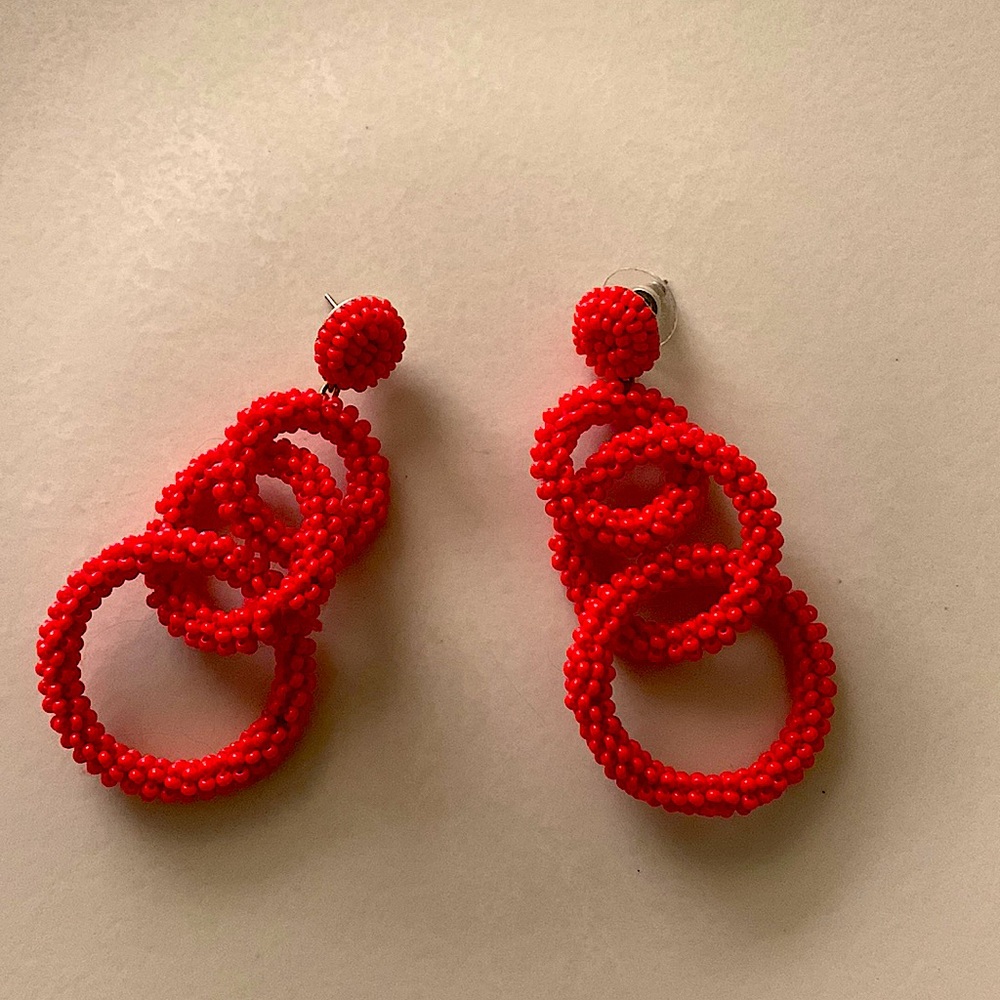 Anthropologie beaded statement earrings